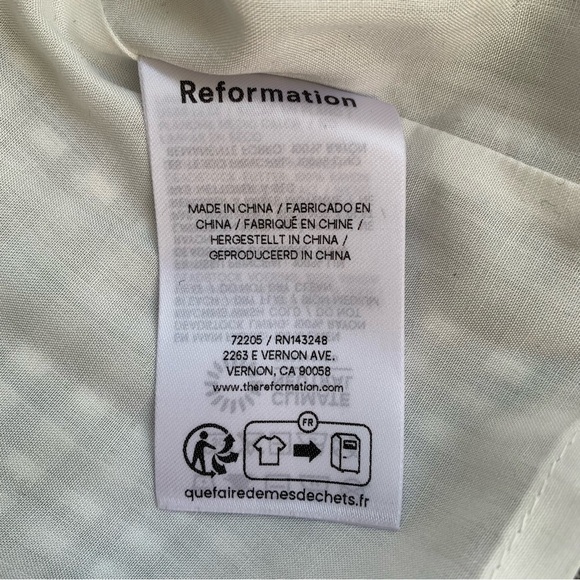 Reformation Rory Linen Belt Buckle A Line Mini Skirt Remy Check Gingham Plaid - Picture 9 of 10